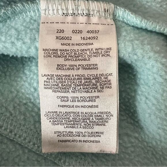 Columbia Jacket Kids Youth Sz XS Aqua Blue Fleece Full Zip Pockets Soft - Picture 8 of 11